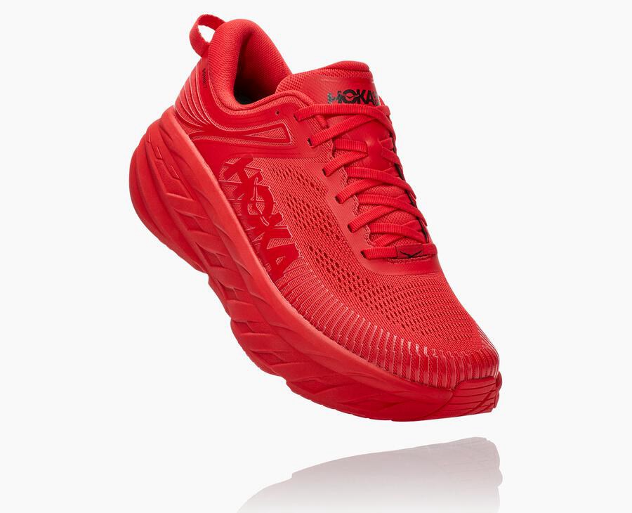 Hoka One One Hardloopschoenen Heren - Bondi 7 - Rood - OE7240931